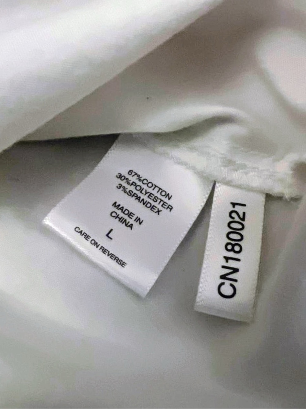 New York & Company Workwear White Button-Front Corset Style Peplum Blouse Sz L - Picture 4 of 8